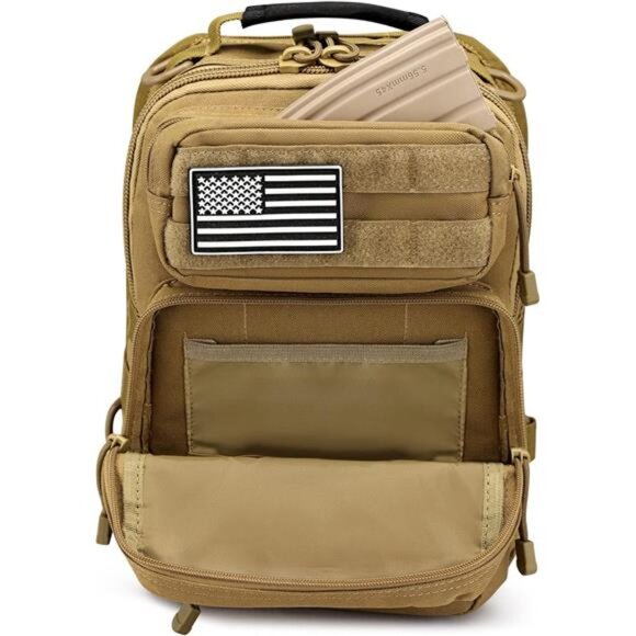 Sling Bag Backpack Military Khaki - Picture 5 of 6